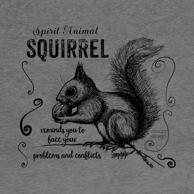 Spirit animal - squirrel black by mnutz